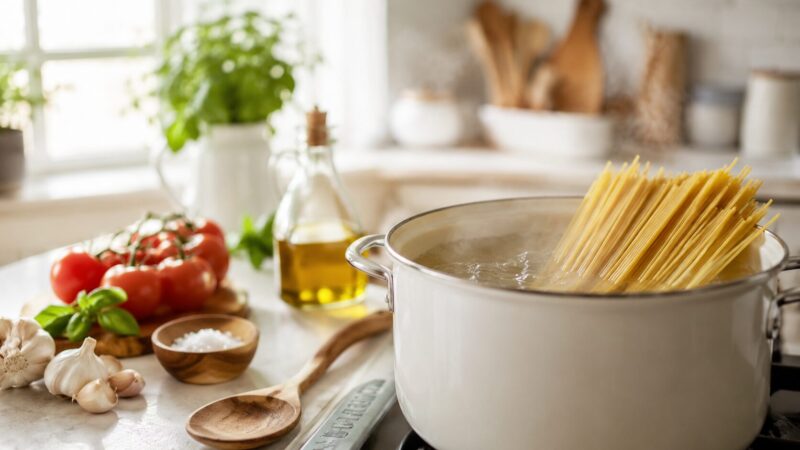 失敗しないパスタのゆで方と塩加減